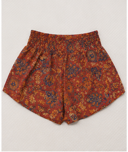 Short Estampado Boho de Tiro Alto