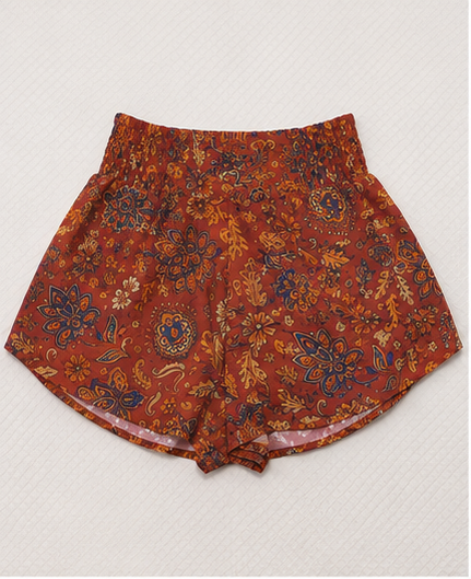 Short Estampado Boho de Tiro Alto