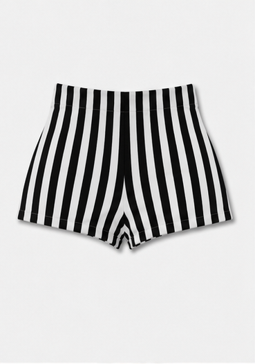 Short de Rayas Blanco y Negro
