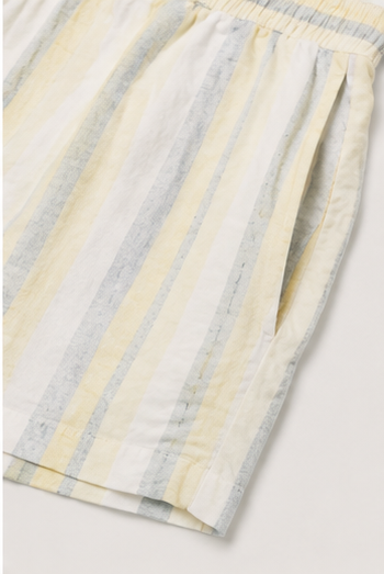 Short a Rayas Pastel con Cintura Elástica