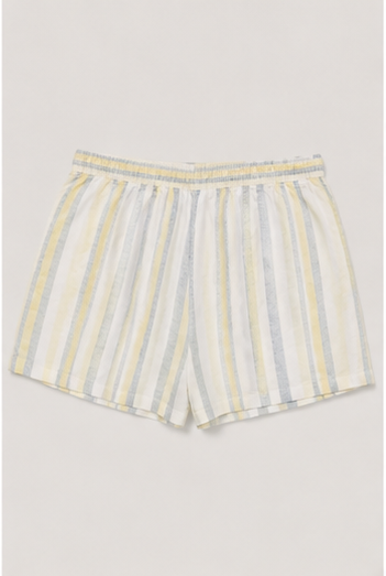 Short a Rayas Pastel con Cintura Elástica