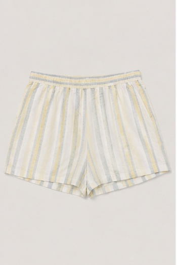 Short a Rayas Pastel con Cintura Elástica