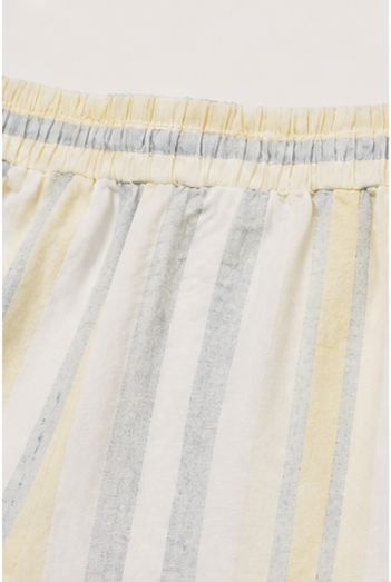 Short a Rayas Pastel con Cintura Elástica