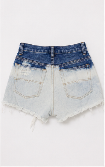 Short de mezclilla de tiro alto