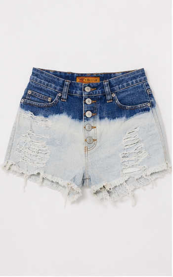 Short de mezclilla de tiro alto