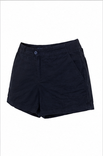 Short Casual de Tiro Medio con Bolsillos Negro