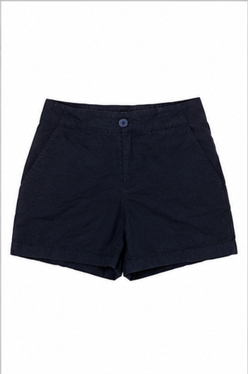 Short Casual de Tiro Medio con Bolsillos Negro