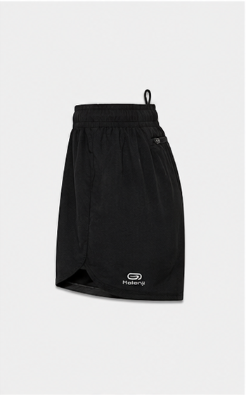 Short Deportivo Ligero con Cintura Elástica Negro