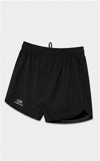 Short Deportivo Ligero con Cintura Elástica Negro