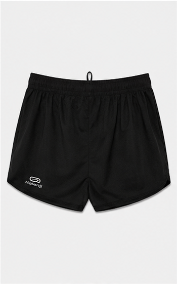 Short Deportivo Ligero con Cintura Elástica Negro