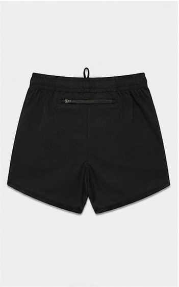 Short Deportivo Ligero con Cintura Elástica Negro
