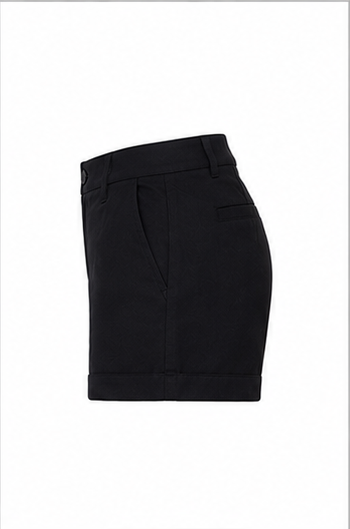 Short Clásico de Tiro Medio con Dobladillo Negro
