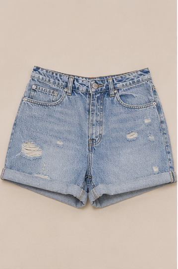 Short de Mezclilla de Tiro Alto para Mujer