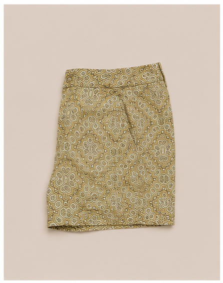 Short estampado de tiro medio