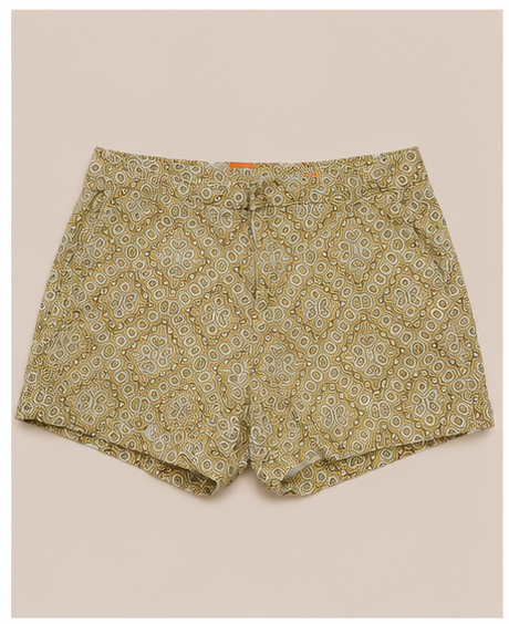 Short estampado de tiro medio
