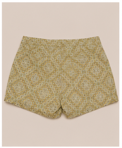 Short estampado de tiro medio