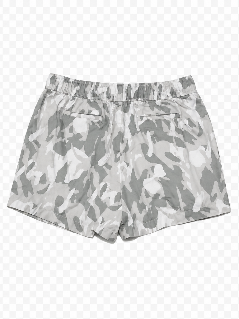 Short Camuflaje con Cintura Ajustable – Gris