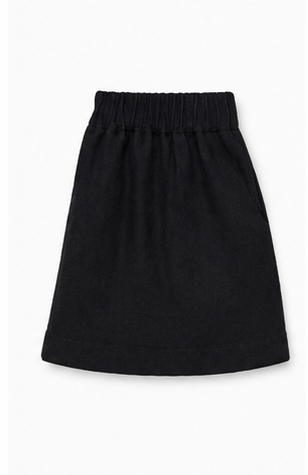 Short Casual de Tiro Alto con Cintura Elástica Negro