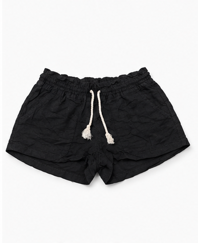 Short Casual con Cintura Elástica y Cordón Negro