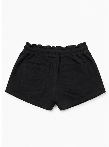 Short Casual con Cintura Elástica y Cordón Negro