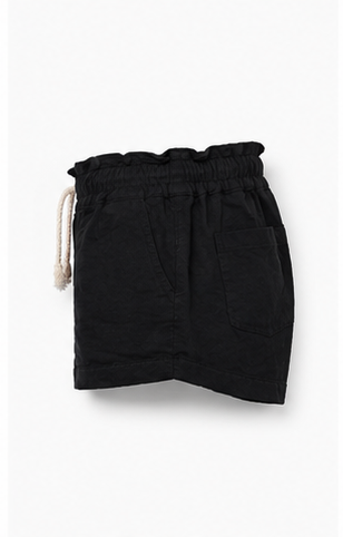 Short Casual con Cintura Elástica y Cordón Negro