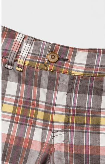 Short de Cuadros de Tiro Medio con Diseño Clásico