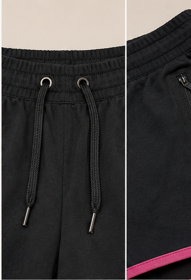 Short deportivo con detalles en contraste