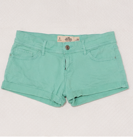 Short de Mezclilla Color Aqua para Mujer