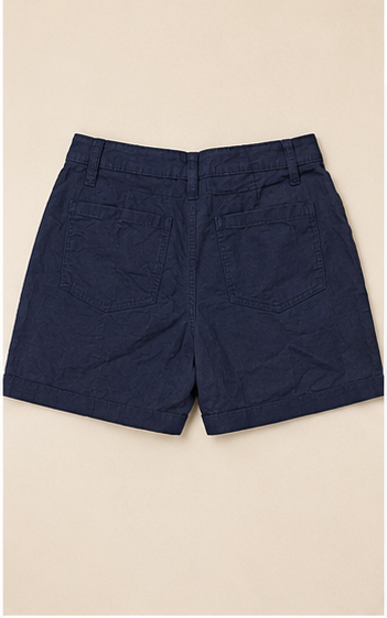 Short Azul Pizarra de Tiro Alto