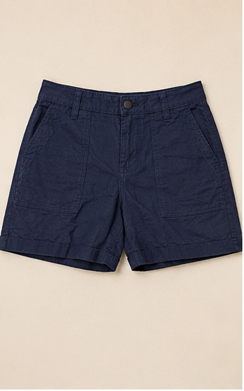 Short Azul Pizarra de Tiro Alto