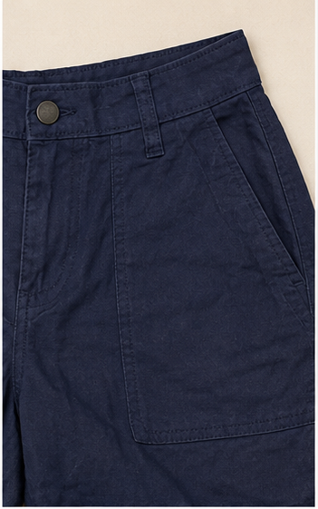 Short Azul Pizarra de Tiro Alto