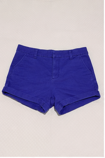 Short de Tiro Alto con Dobladillo Doblado