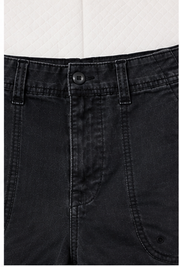 Short  Negro con Bolsillos Cargo