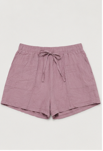 Short Casual de Tiro Alto con Cordón Ajustable