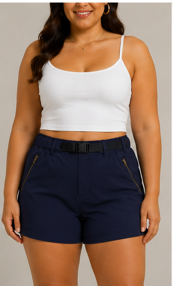 Short Deportivo Casual con Cinturón Ajustable