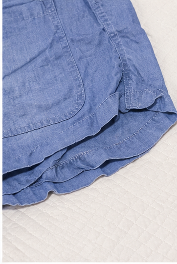 Short de Tiro Alto con Cintura Elástica y Cordón Ajustable