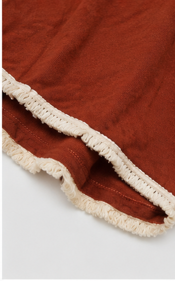 Short Casual con Cintura Elástica y Cordón – Terracota