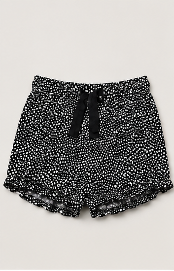 Short Estampado con Cintura Elástica y Lazo
