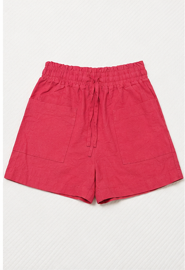 Short Coral con Cintura Elástica