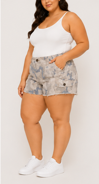 Short de Mezclilla Camuflado para Muje