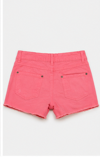 Short de Mezclilla con Dobladillo Deshilachado