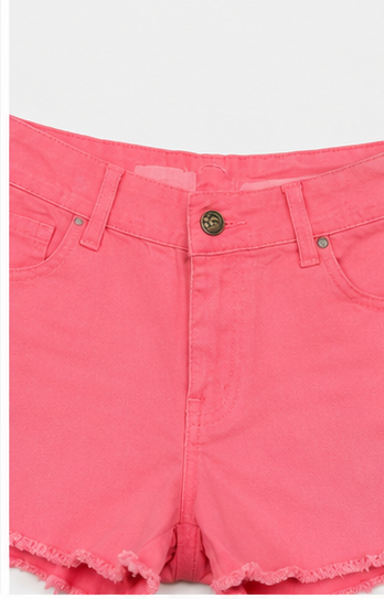 Short de Mezclilla con Dobladillo Deshilachado