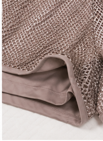 Short Deportivo Malva con Cintura Ancha
