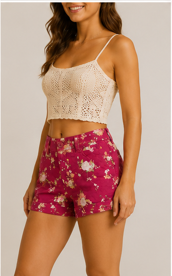 Short estampado floral