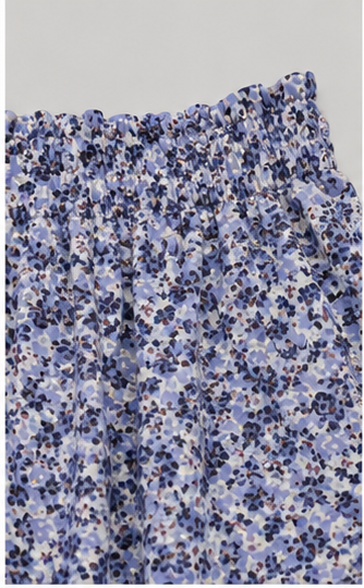 Short Floral de Tiro Alto con Cintura Elástica