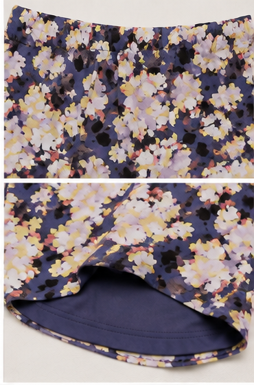 Short Estampado Floral de Tiro Alto con Cintura Elástica
