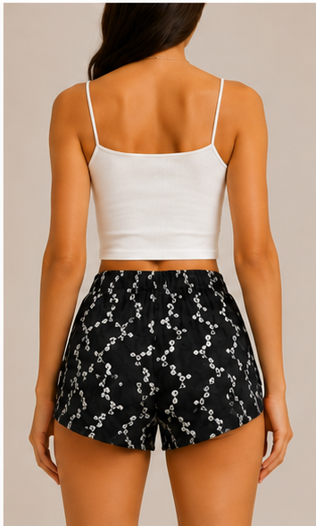 Short estampado floral