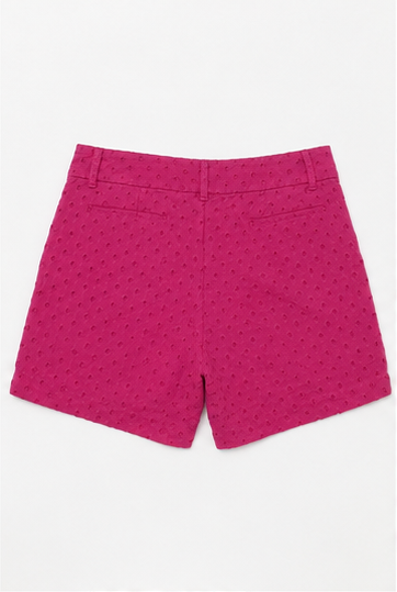Short Texturizado de Cintura Alta para Mujer