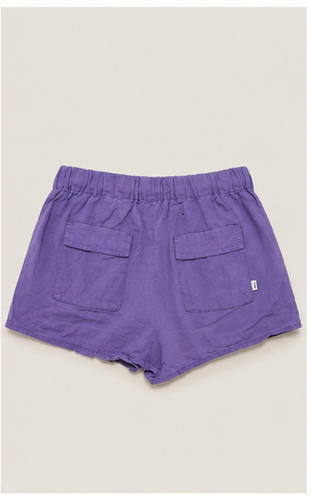 Short de Tiro Alto con Cintura Elástica y Cordón Ajustable