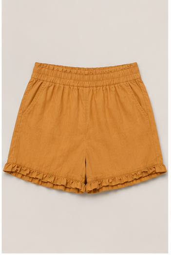 Short Mostaza con Volante